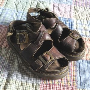 Dr. Martens vintage 90s Y2K Leather Chunky Platform Sandals Sz 8